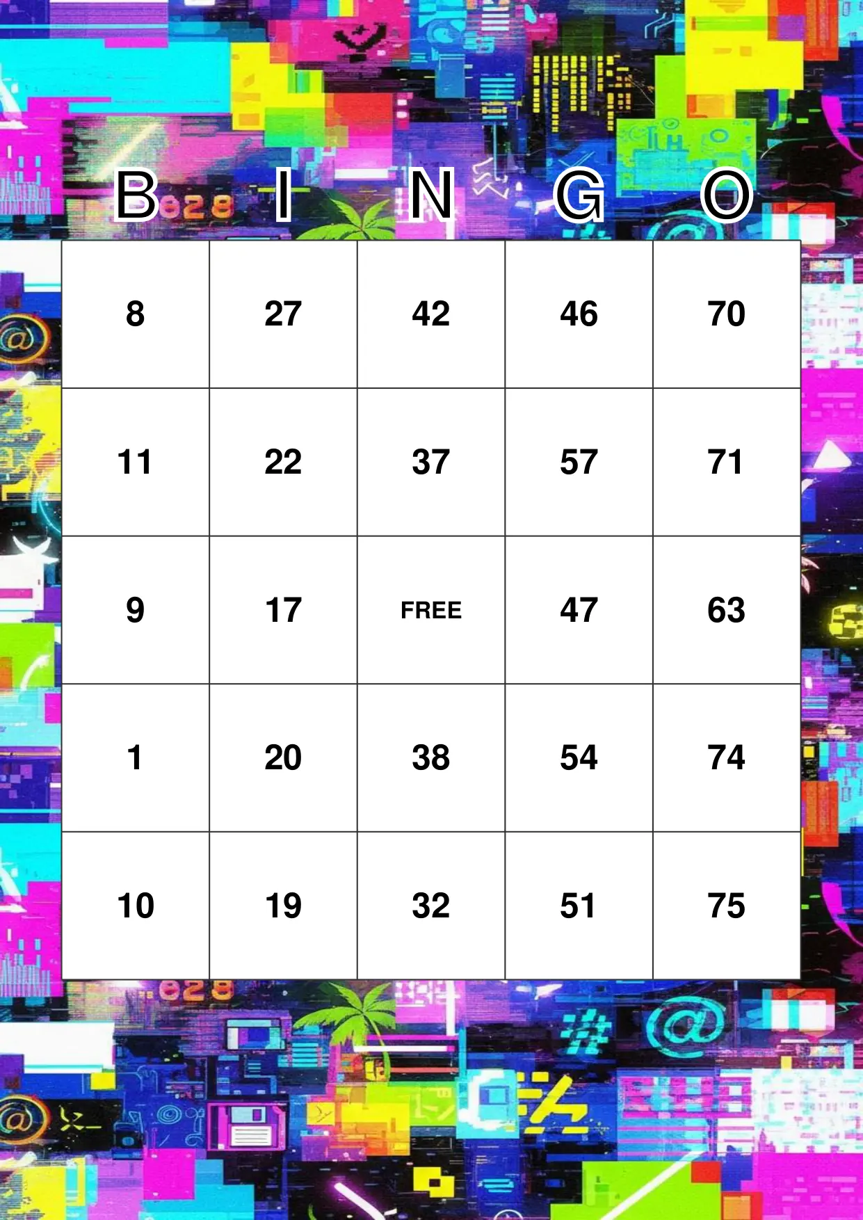 Brain Rot Bingo: For the Gen Alpha Icons