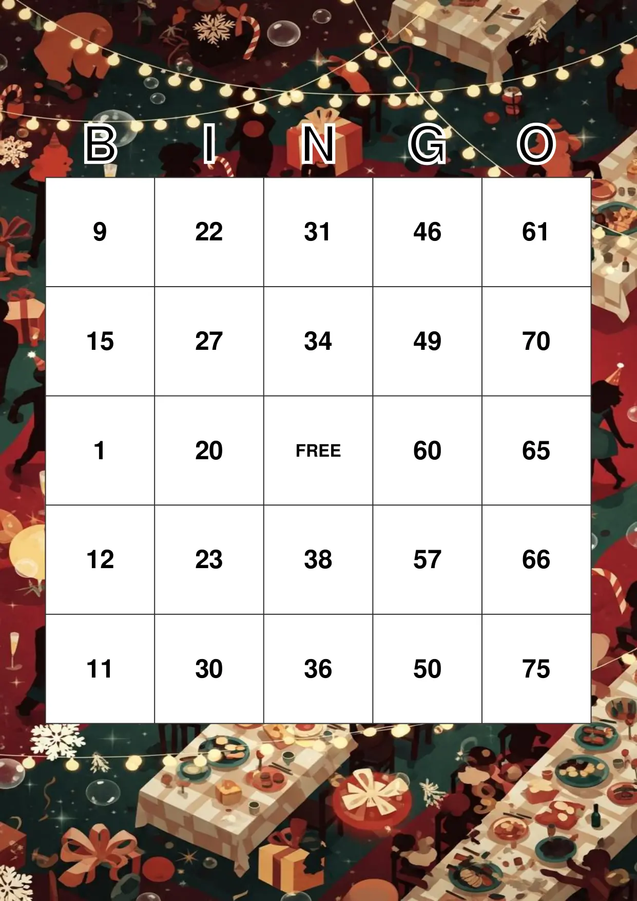 'Jingle All the Way: Announcing Our New Christmas Bingo Card Designs!'