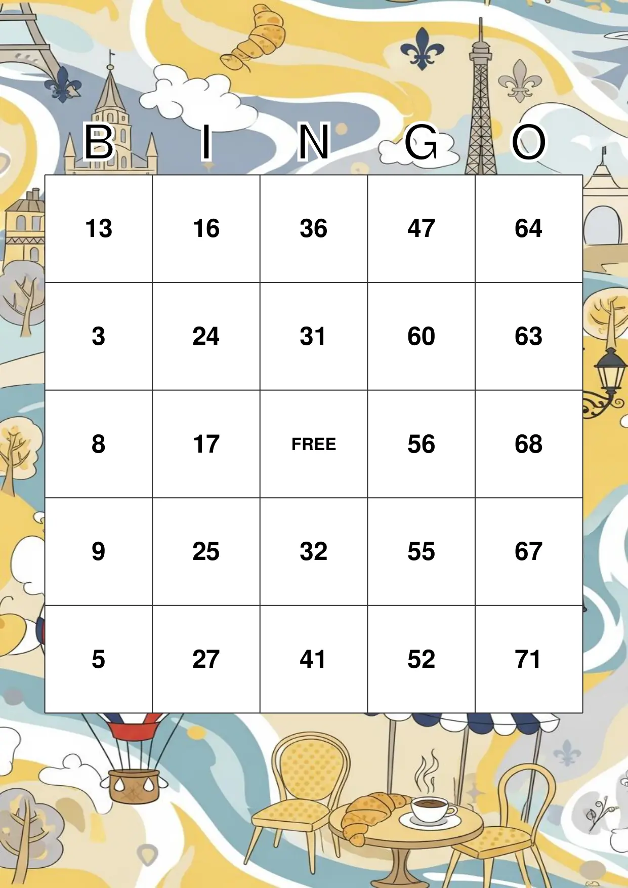 Cultural & Travel Bingo: Around the World in 25 Squares
