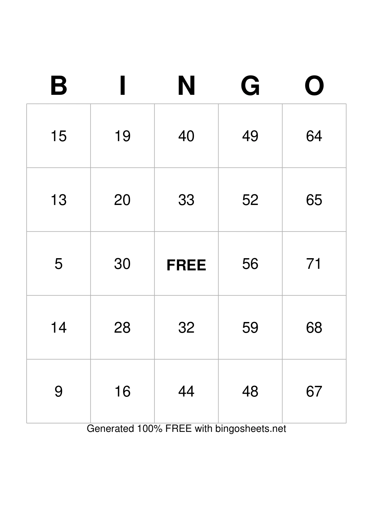 How to Play 75-Ball Bingo