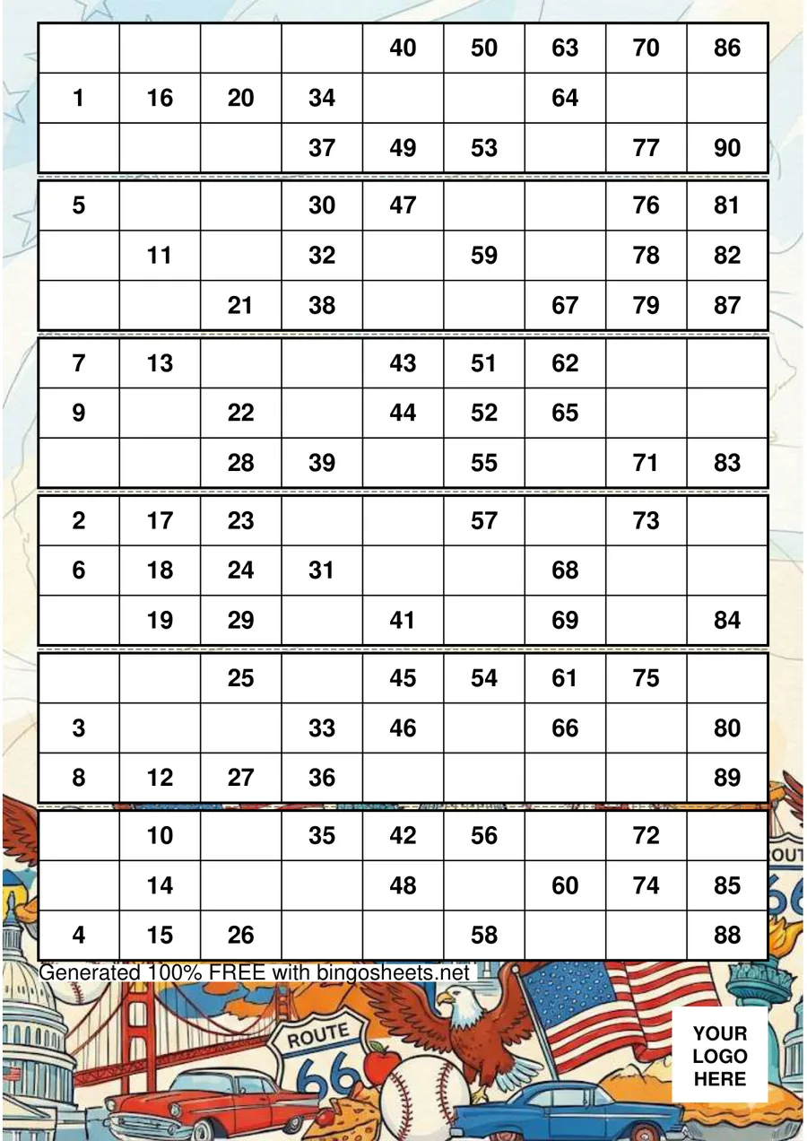Bingo Card Preview